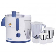 OkaeYa 650-Watt Juicer Mixer Grinder with 3 Jar (White/Blue)